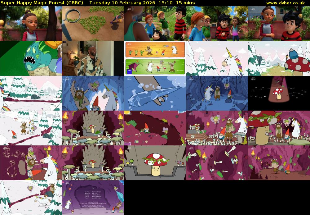 Super Happy Magic Forest (CBBC) Tuesday 10 February 2026 15:10 - 15:25