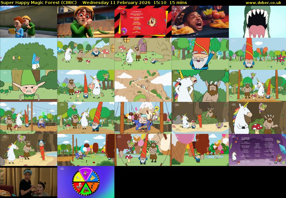 Super Happy Magic Forest (CBBC) Wednesday 11 February 2026 15:10 - 15:25
