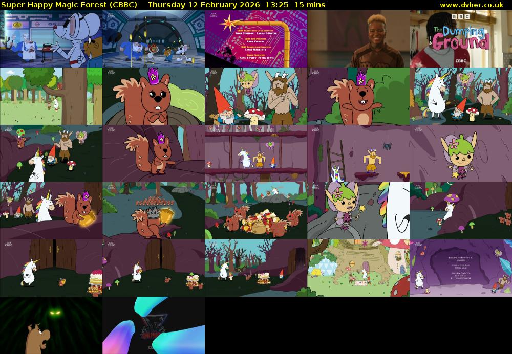 Super Happy Magic Forest (CBBC) Thursday 12 February 2026 13:25 - 13:40