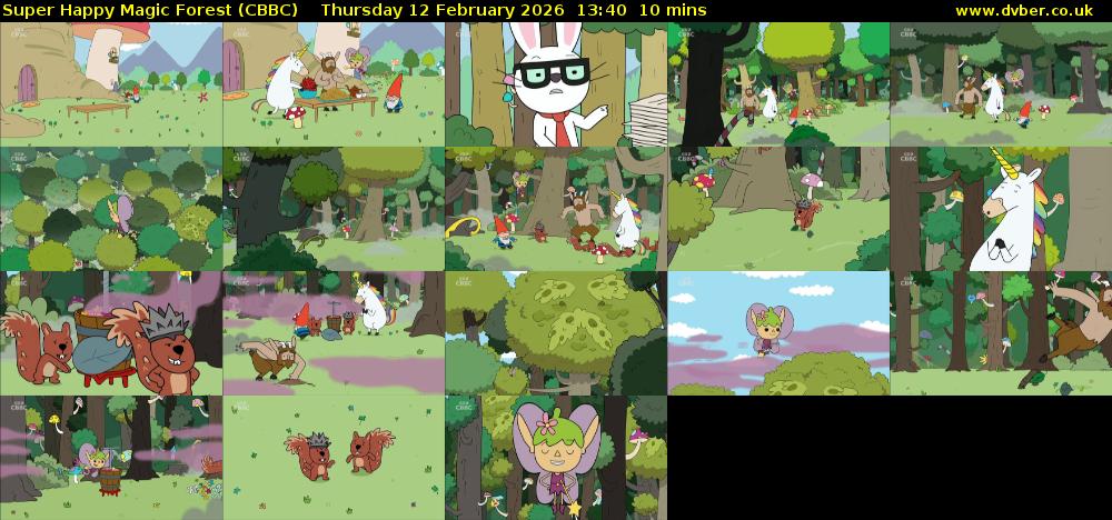 Super Happy Magic Forest (CBBC) Thursday 12 February 2026 13:40 - 13:50