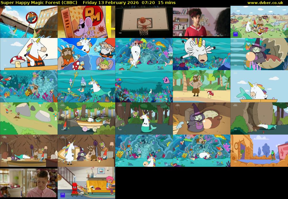 Super Happy Magic Forest (CBBC) Friday 13 February 2026 07:20 - 07:35