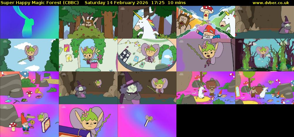 Super Happy Magic Forest (CBBC) Saturday 14 February 2026 17:25 - 17:35