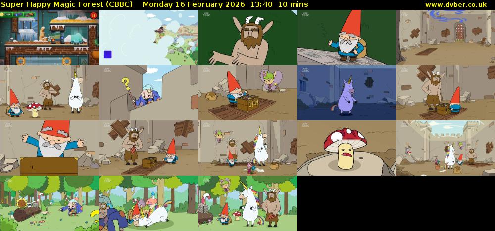 Super Happy Magic Forest (CBBC) Monday 16 February 2026 13:40 - 13:50