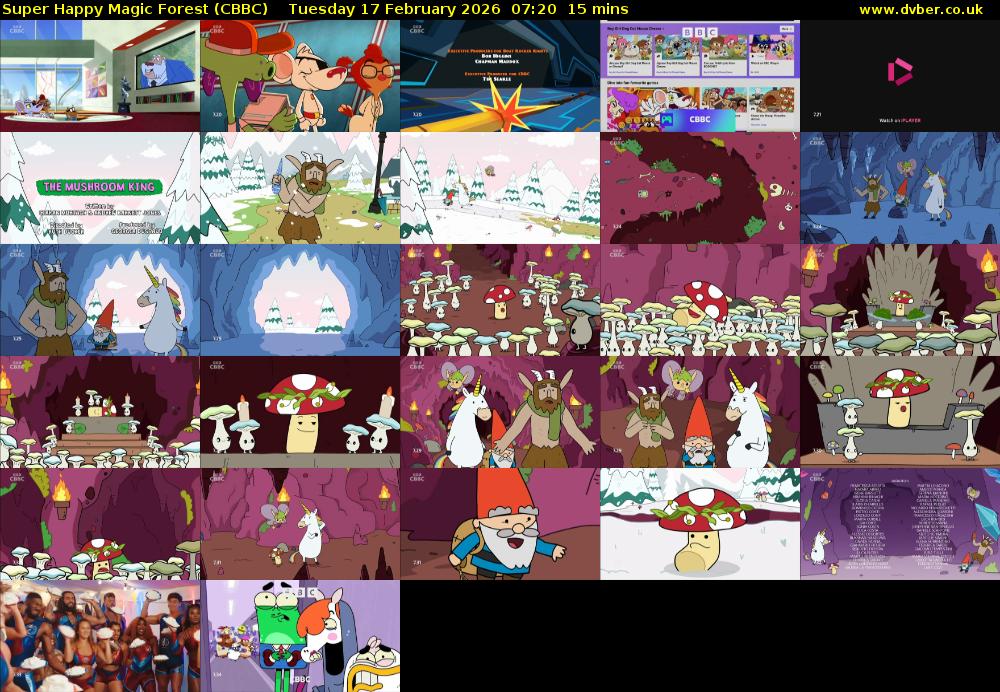 Super Happy Magic Forest (CBBC) Tuesday 17 February 2026 07:20 - 07:35