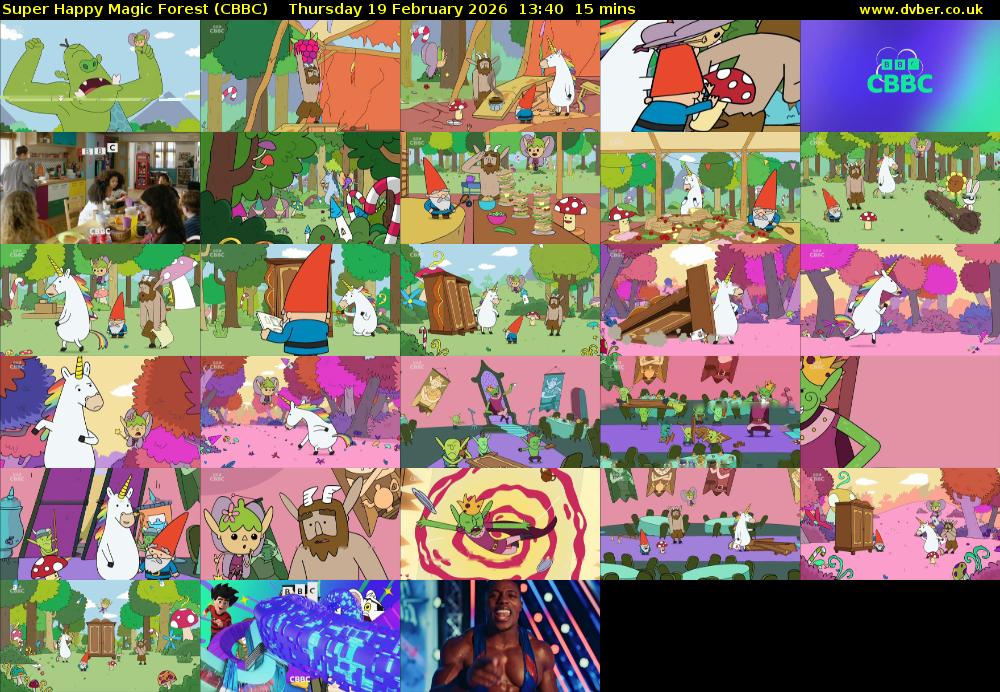 Super Happy Magic Forest (CBBC) Thursday 19 February 2026 13:40 - 13:55