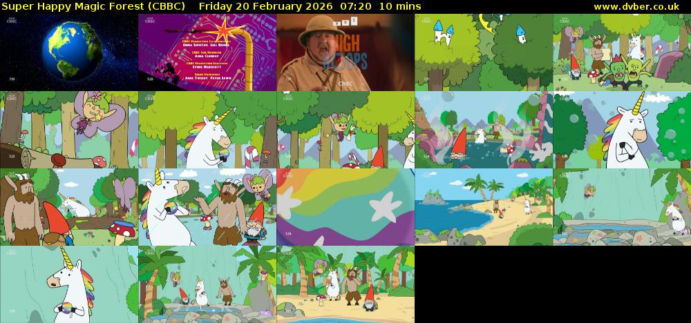 Super Happy Magic Forest (CBBC) Friday 20 February 2026 07:20 - 07:30