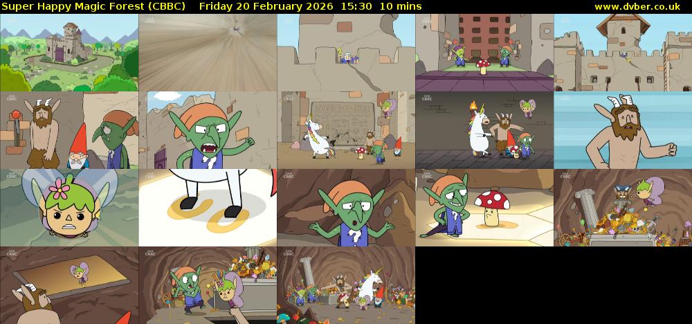 Super Happy Magic Forest (CBBC) Friday 20 February 2026 15:30 - 15:40