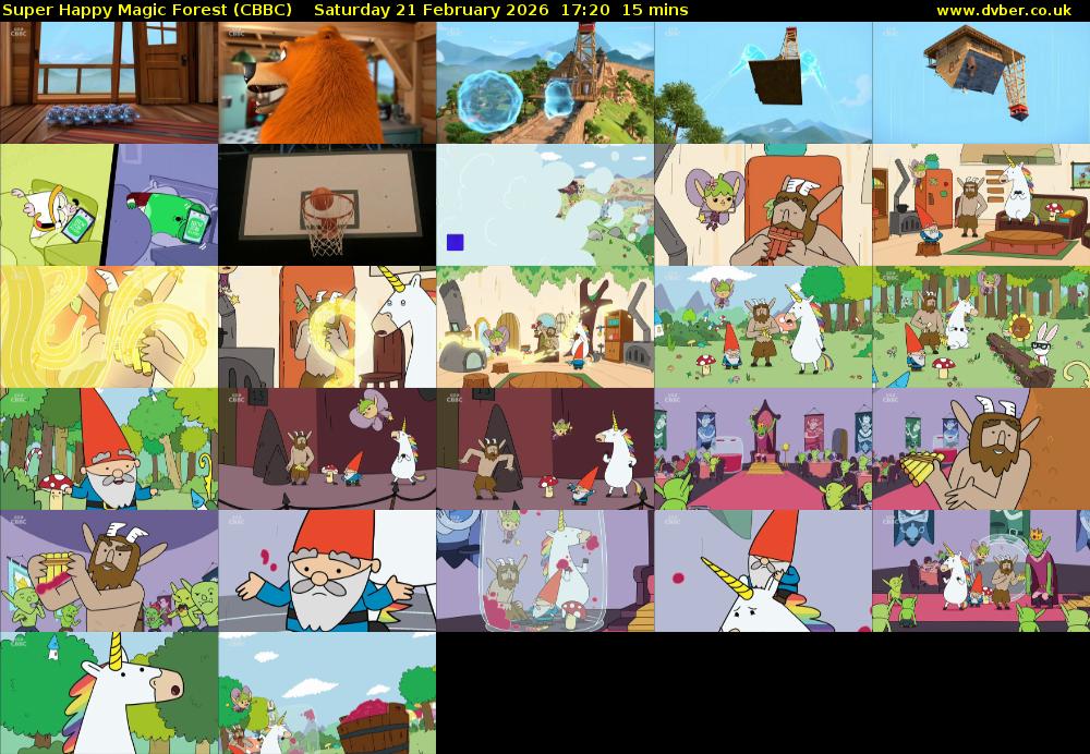 Super Happy Magic Forest (CBBC) Saturday 21 February 2026 17:20 - 17:35
