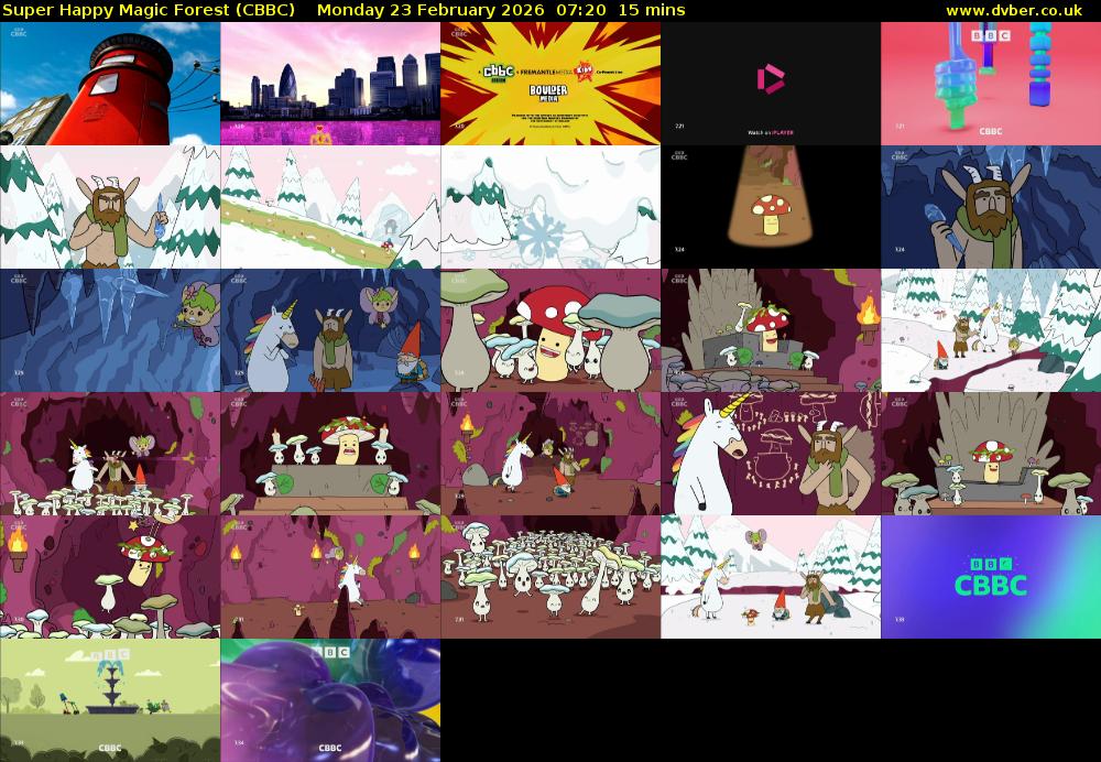 Super Happy Magic Forest (CBBC) Monday 23 February 2026 07:20 - 07:35