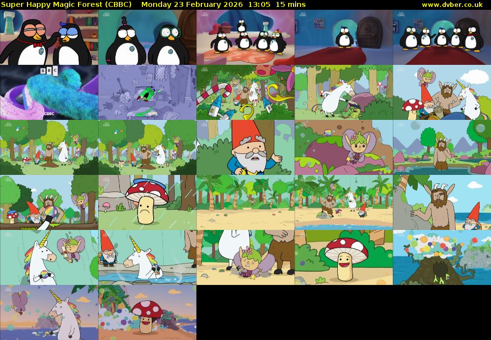 Super Happy Magic Forest (CBBC) Monday 23 February 2026 13:05 - 13:20