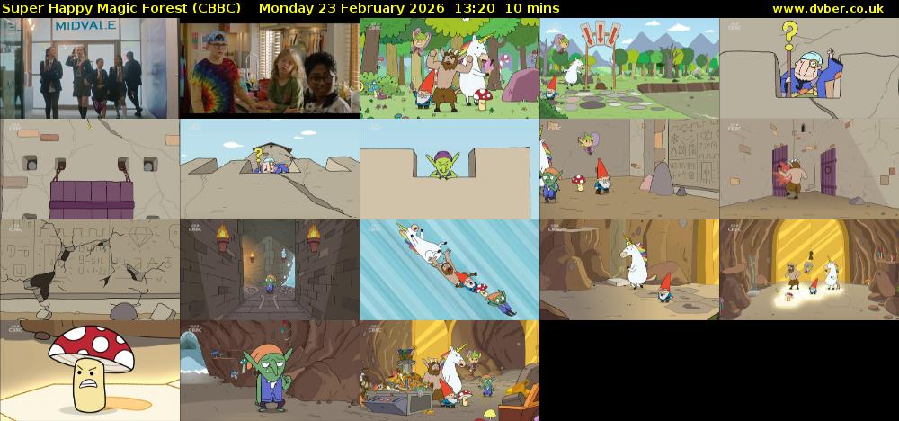 Super Happy Magic Forest (CBBC) Monday 23 February 2026 13:20 - 13:30