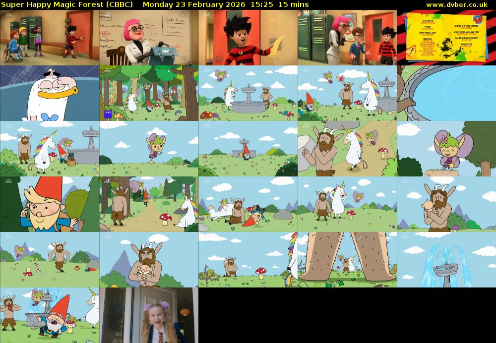Super Happy Magic Forest (CBBC) Monday 23 February 2026 15:25 - 15:40