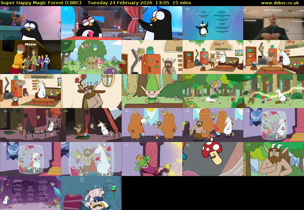Super Happy Magic Forest (CBBC) Tuesday 24 February 2026 13:05 - 13:20