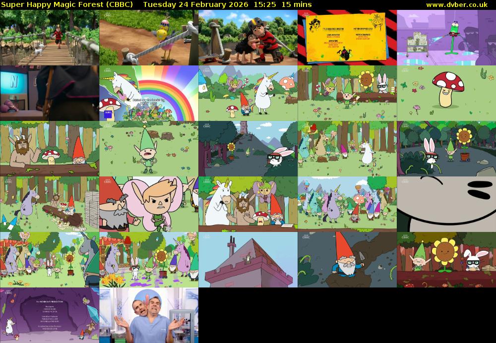 Super Happy Magic Forest (CBBC) Tuesday 24 February 2026 15:25 - 15:40