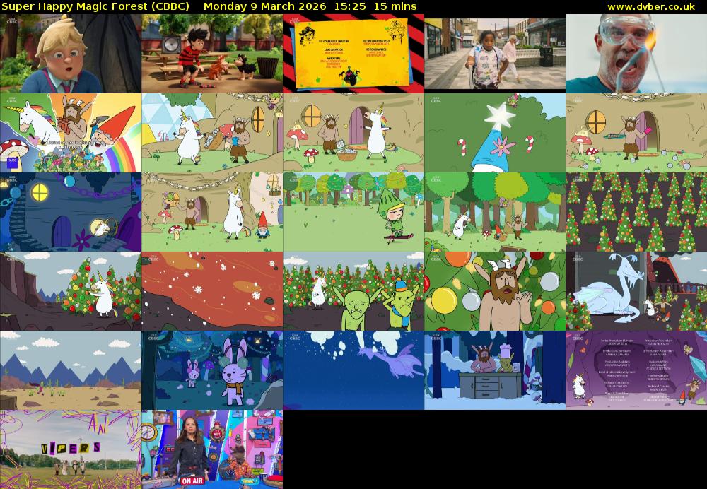 Super Happy Magic Forest (CBBC) Monday 9 March 2026 15:25 - 15:40