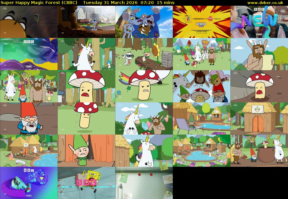 Super Happy Magic Forest (CBBC) Tuesday 31 March 2026 07:20 - 07:35