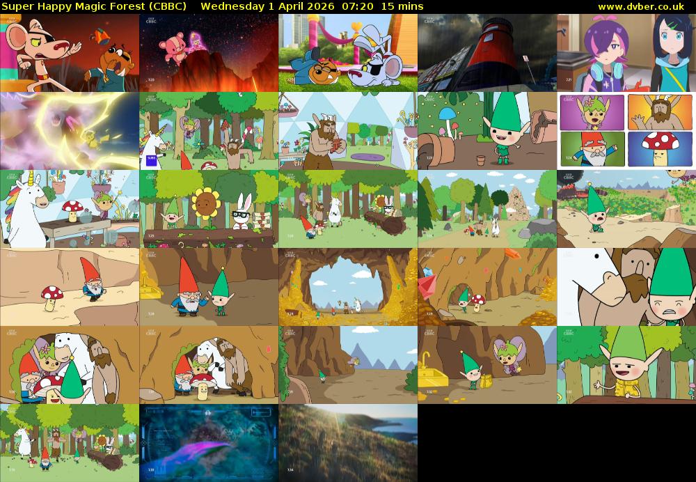 Super Happy Magic Forest (CBBC) Wednesday 1 April 2026 07:20 - 07:35