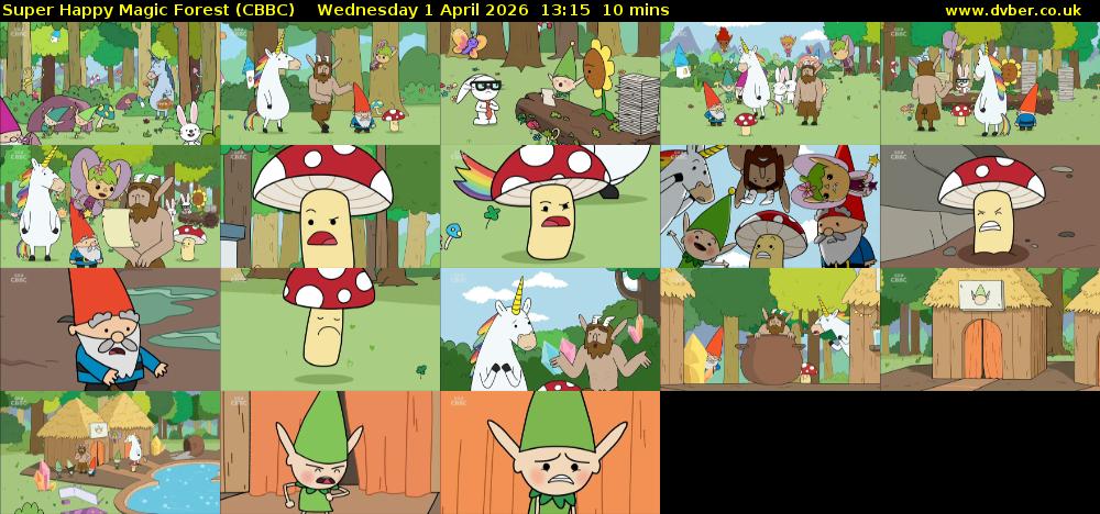 Super Happy Magic Forest (CBBC) Wednesday 1 April 2026 13:15 - 13:25