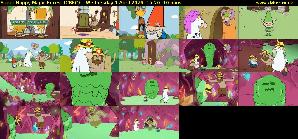 Super Happy Magic Forest (CBBC) Wednesday 1 April 2026 15:20 - 15:30