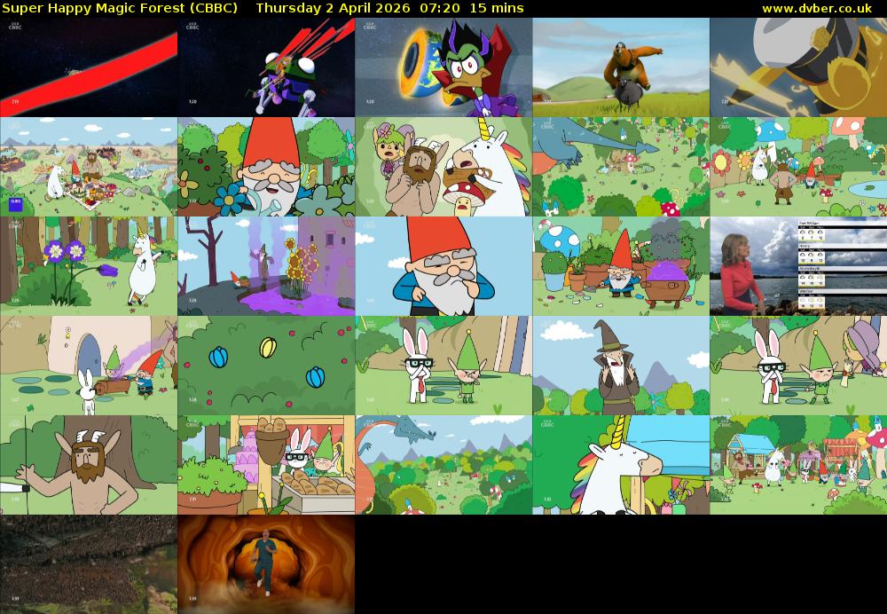 Super Happy Magic Forest (CBBC) Thursday 2 April 2026 07:20 - 07:35