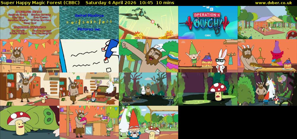 Super Happy Magic Forest (CBBC) Saturday 4 April 2026 10:45 - 10:55