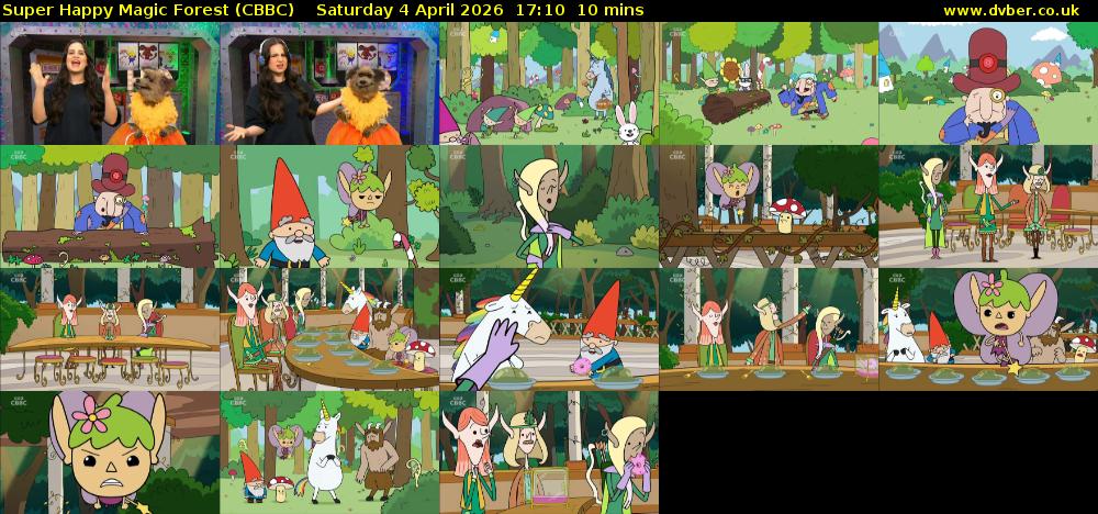Super Happy Magic Forest (CBBC) Saturday 4 April 2026 17:10 - 17:20