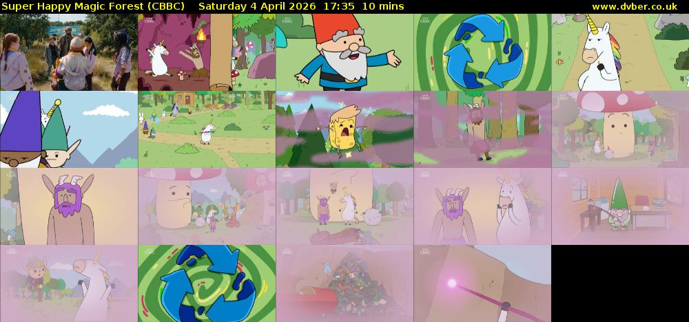 Super Happy Magic Forest (CBBC) Saturday 4 April 2026 17:35 - 17:45