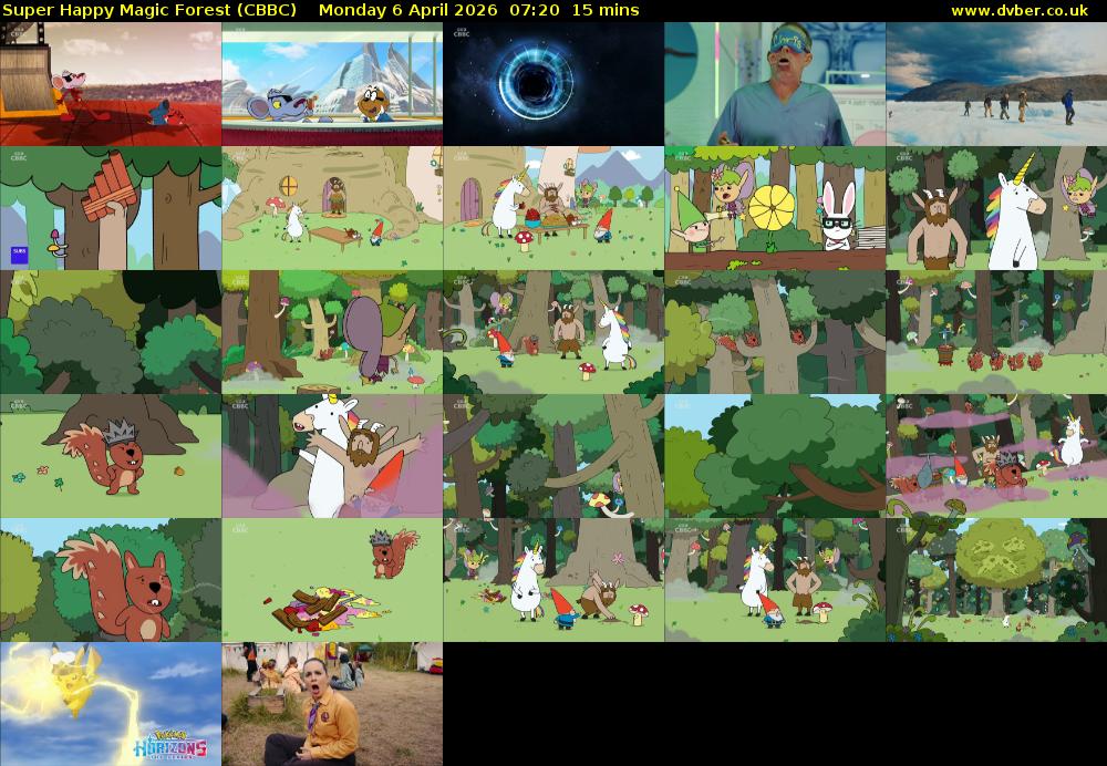 Super Happy Magic Forest (CBBC) Monday 6 April 2026 07:20 - 07:35