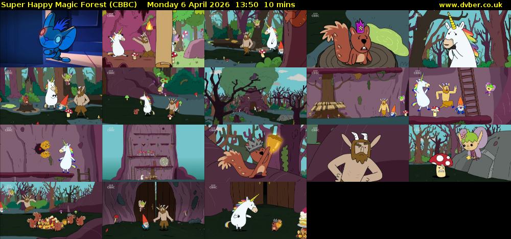 Super Happy Magic Forest (CBBC) Monday 6 April 2026 13:50 - 14:00
