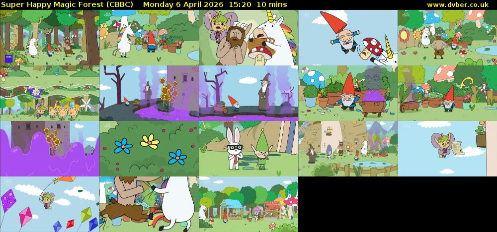 Super Happy Magic Forest (CBBC) Monday 6 April 2026 15:20 - 15:30