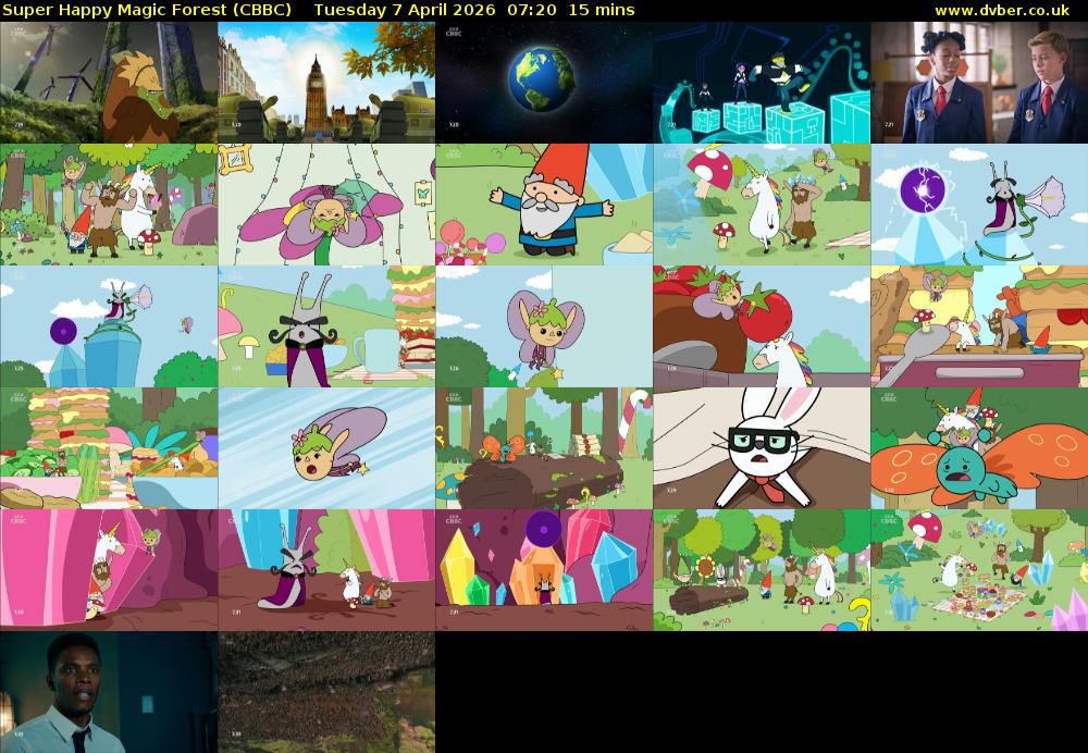 Super Happy Magic Forest (CBBC) Tuesday 7 April 2026 07:20 - 07:35