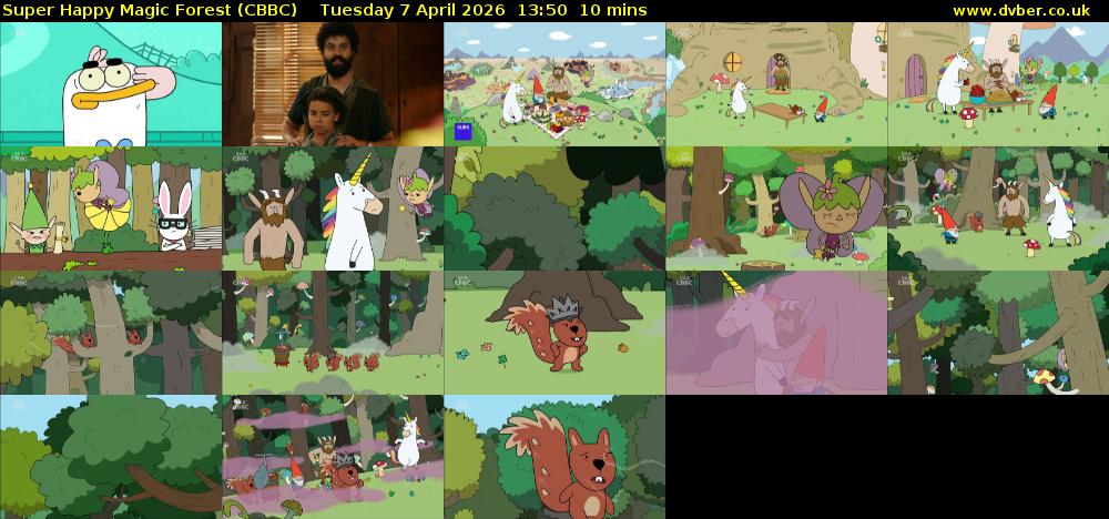 Super Happy Magic Forest (CBBC) Tuesday 7 April 2026 13:50 - 14:00