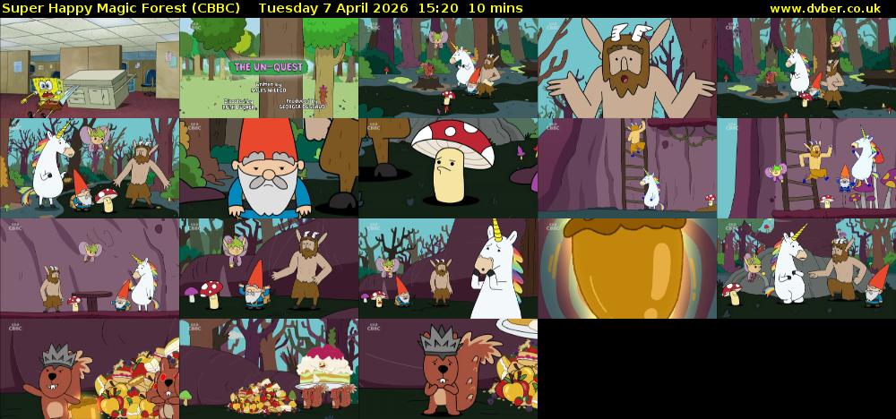 Super Happy Magic Forest (CBBC) Tuesday 7 April 2026 15:20 - 15:30