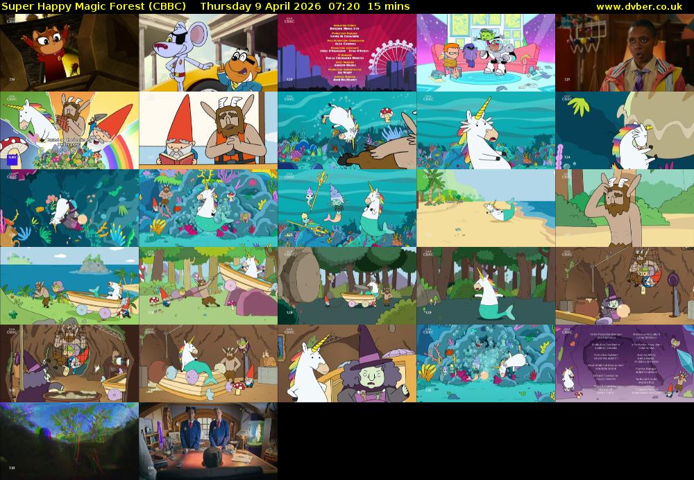 Super Happy Magic Forest (CBBC) Thursday 9 April 2026 07:20 - 07:35