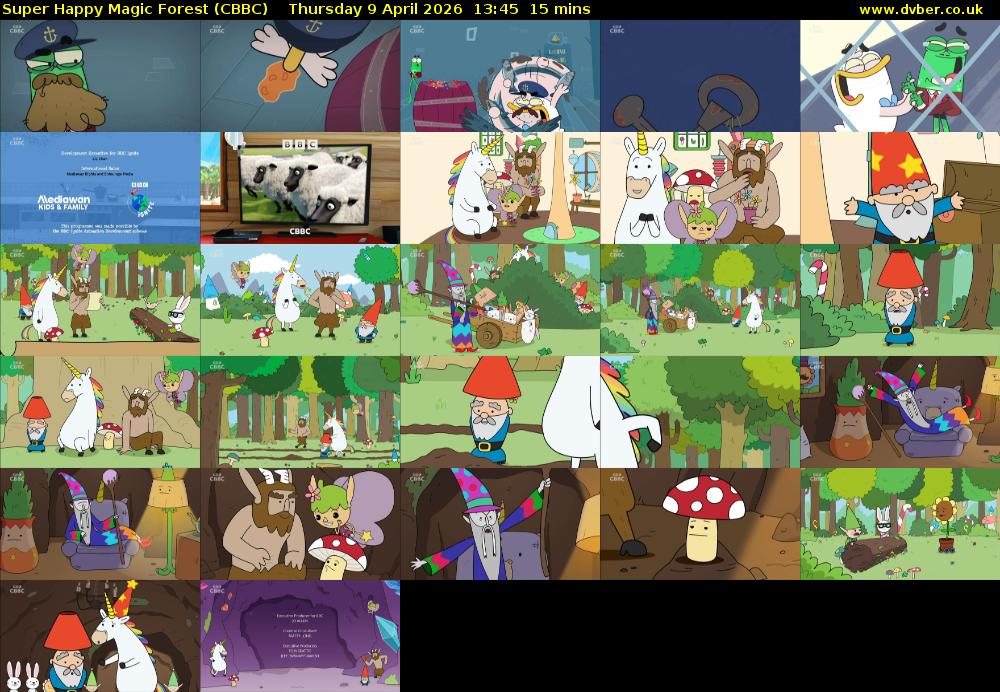 Super Happy Magic Forest (CBBC) Thursday 9 April 2026 13:45 - 14:00