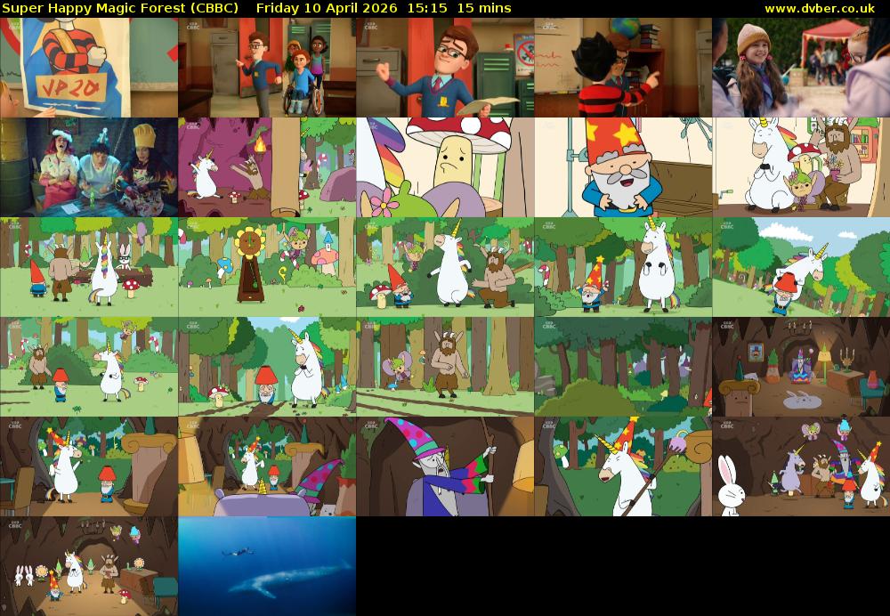 Super Happy Magic Forest (CBBC) Friday 10 April 2026 15:15 - 15:30