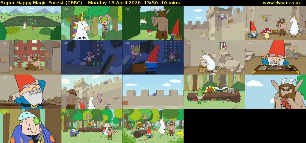 Super Happy Magic Forest (CBBC) Monday 13 April 2026 13:50 - 14:00