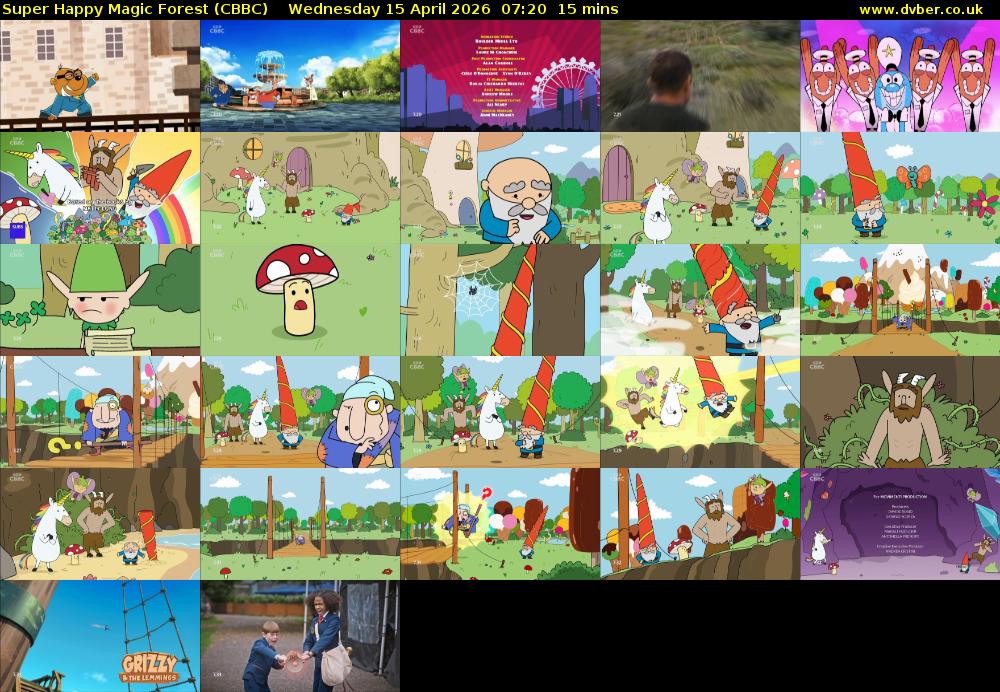 Super Happy Magic Forest (CBBC) Wednesday 15 April 2026 07:20 - 07:35