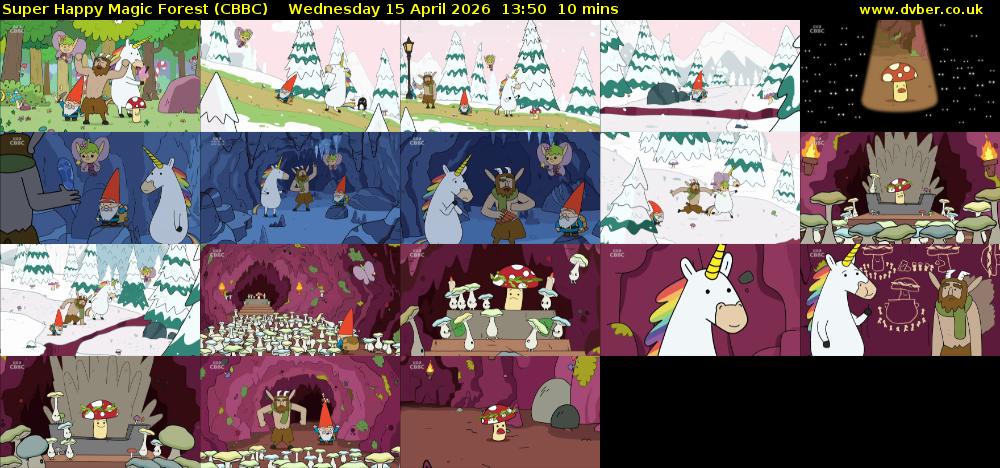 Super Happy Magic Forest (CBBC) Wednesday 15 April 2026 13:50 - 14:00