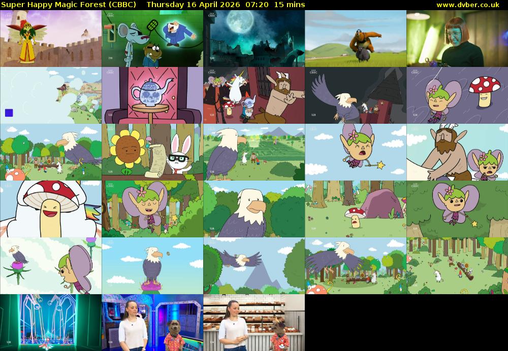 Super Happy Magic Forest (CBBC) Thursday 16 April 2026 07:20 - 07:35