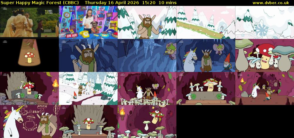 Super Happy Magic Forest (CBBC) Thursday 16 April 2026 15:20 - 15:30
