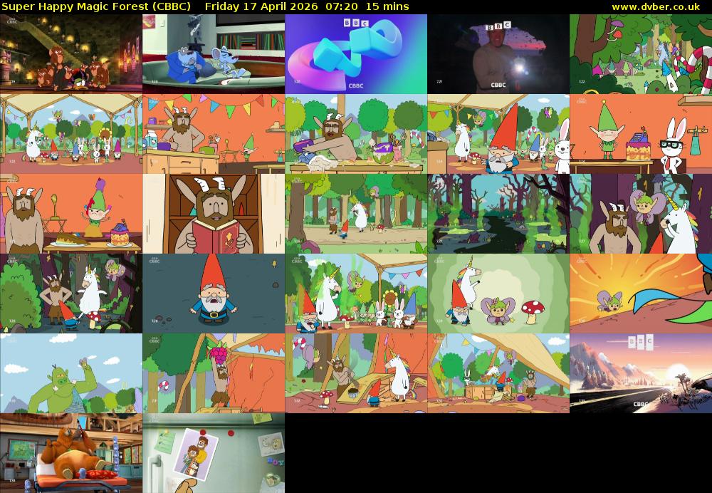 Super Happy Magic Forest (CBBC) Friday 17 April 2026 07:20 - 07:35