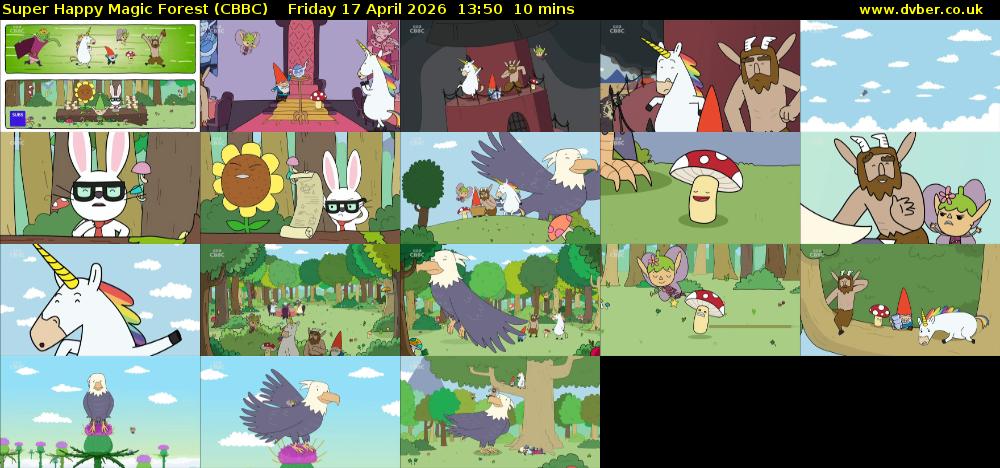 Super Happy Magic Forest (CBBC) Friday 17 April 2026 13:50 - 14:00