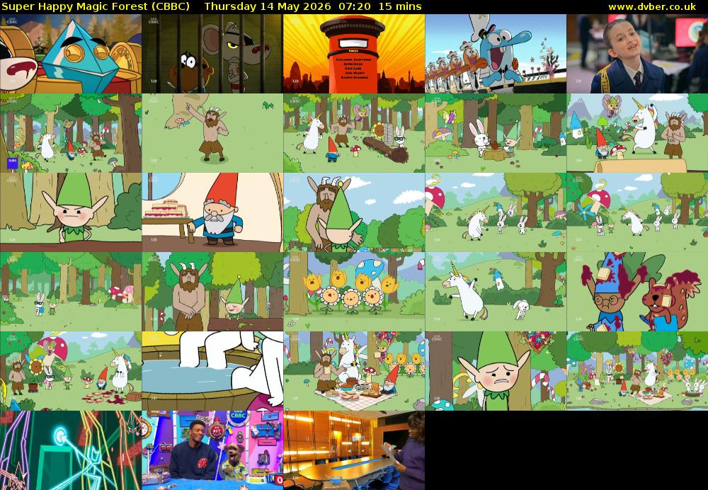 Super Happy Magic Forest (CBBC) Thursday 14 May 2026 07:20 - 07:35