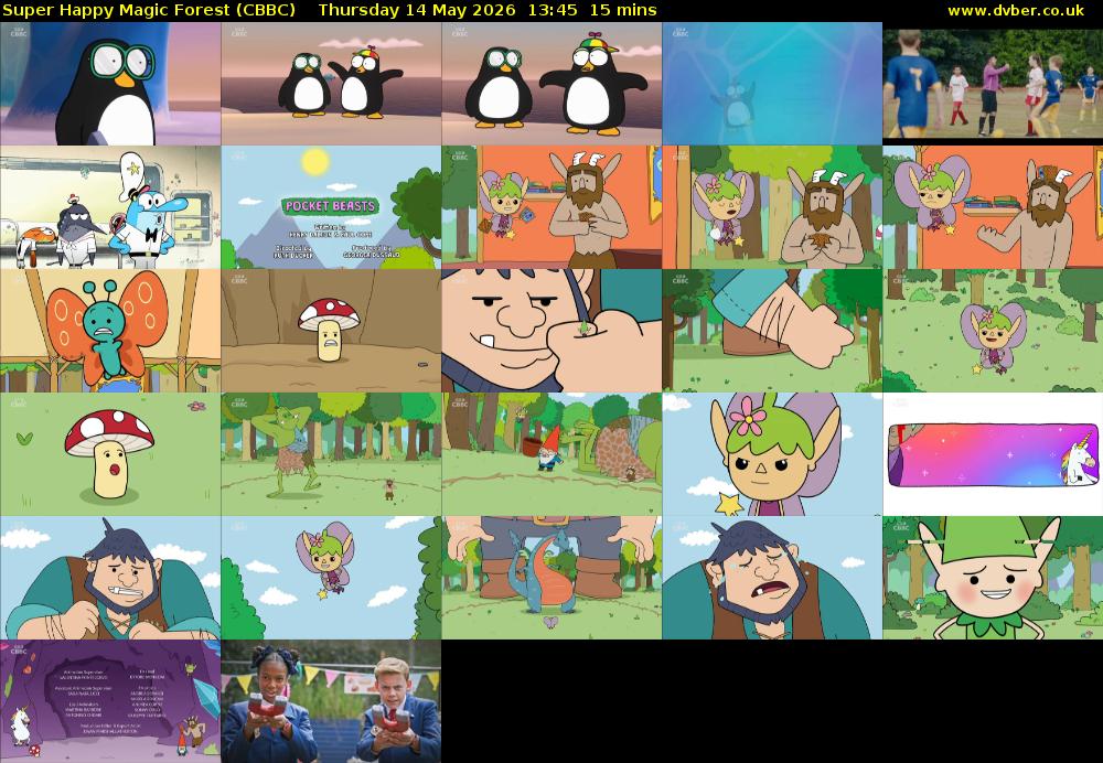 Super Happy Magic Forest (CBBC) Thursday 14 May 2026 13:45 - 14:00