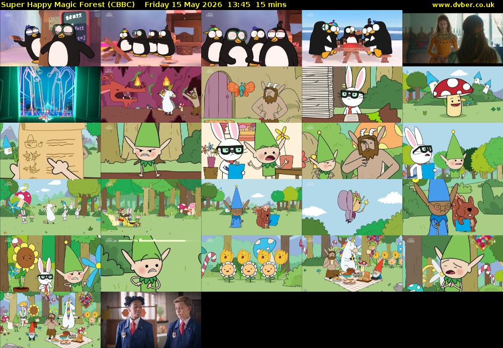 Super Happy Magic Forest (CBBC) Friday 15 May 2026 13:45 - 14:00