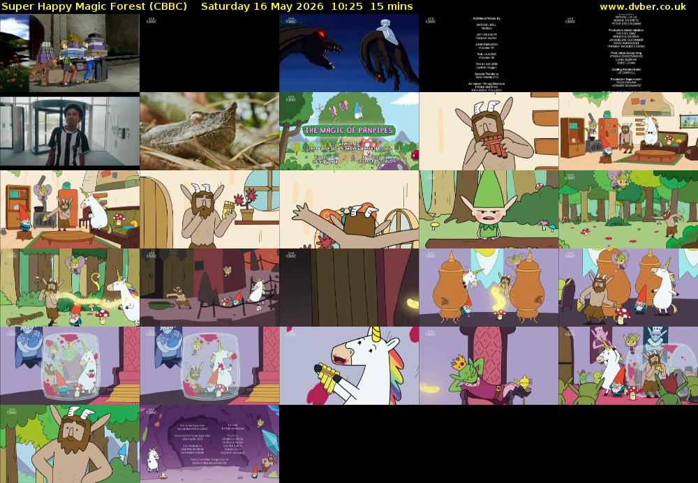 Super Happy Magic Forest (CBBC) Saturday 16 May 2026 10:25 - 10:40