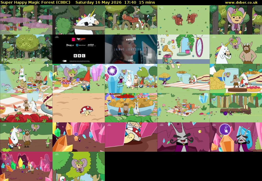 Super Happy Magic Forest (CBBC) Saturday 16 May 2026 17:40 - 17:55