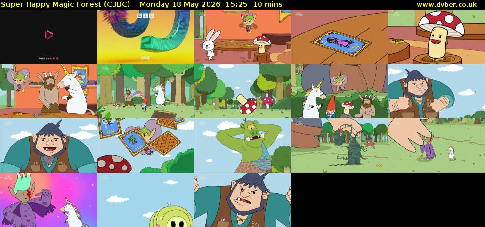 Super Happy Magic Forest (CBBC) Monday 18 May 2026 15:25 - 15:35