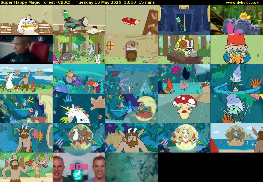 Super Happy Magic Forest (CBBC) Tuesday 19 May 2026 13:50 - 14:05